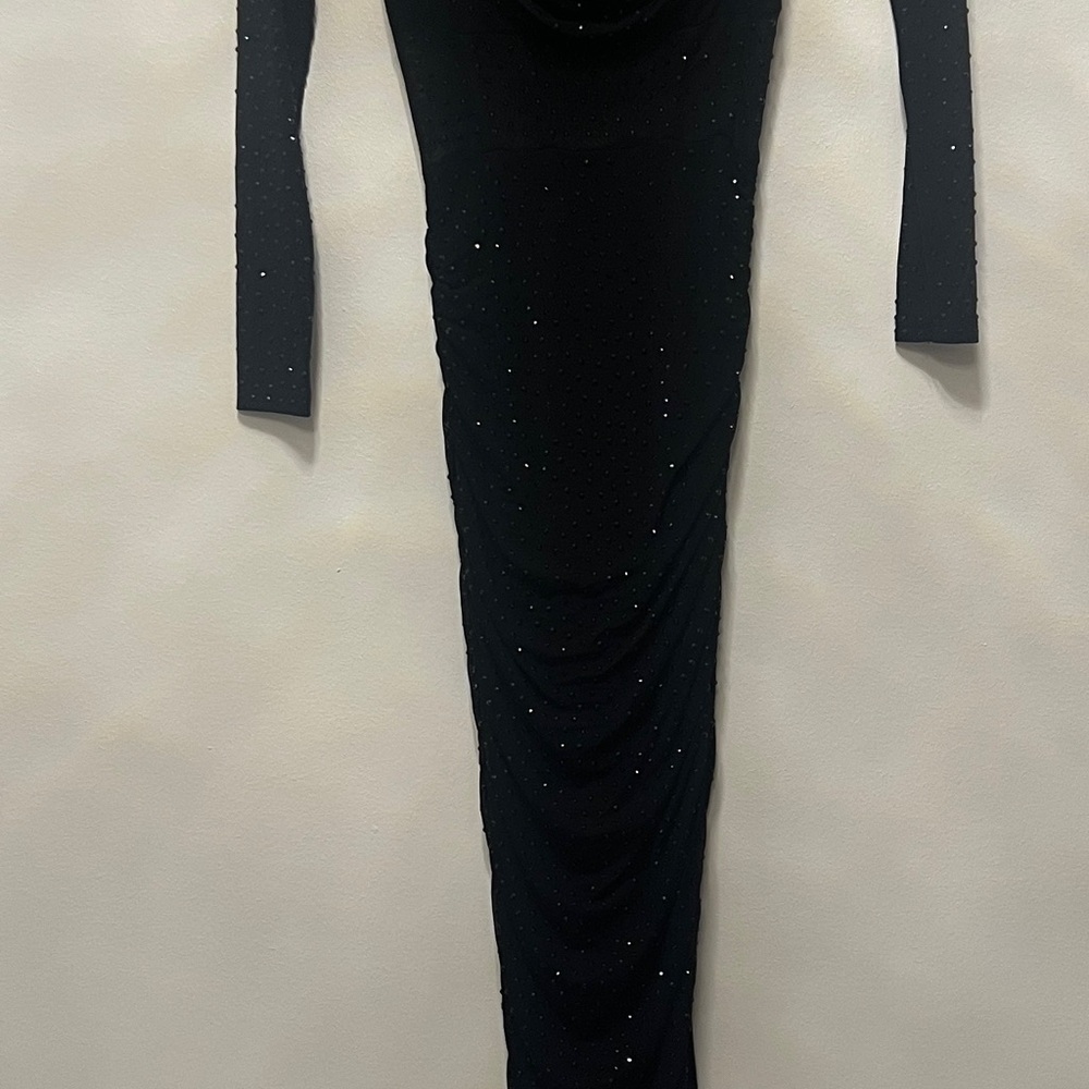 Elegant Black Long Sleeve Dress